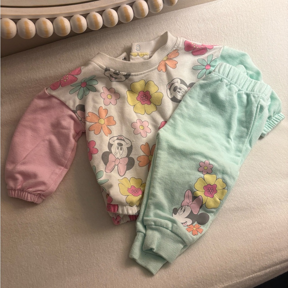 Disney Kids Matching Set - Pink and Mint